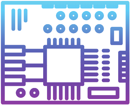 Ícono de Diseño de circuitos impresos (PCBs)